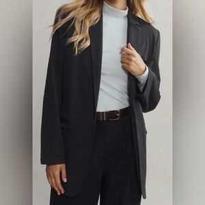 Rhone Commuter Boyfriend Blazer Black Stretch Oversized M‎ (NWT)